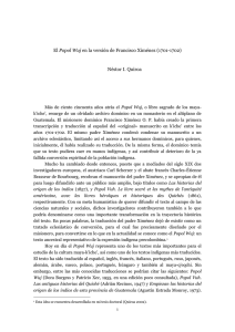 pdf El "Popol Wuj" en la versión de Francisco Ximénez (1701