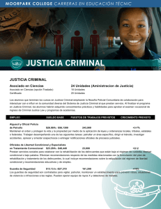 justicia criminal - Moorpark College
