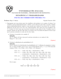 Pauta de Corrección - Universidad de Atacama
