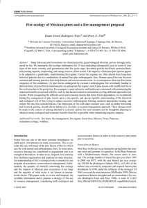 Fire ecology of Mexican pines and a fire management proposal