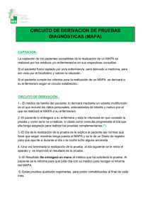 CIRCUITO DE DERIVACION DE PRUEBAS DIAGNÓSTICAS (MAPA)