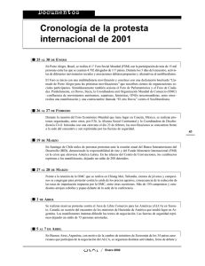 Cronología de la protesta internacional de 2001