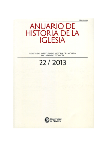 ANUARIO DE HISTORIA DE LA IGLESIA