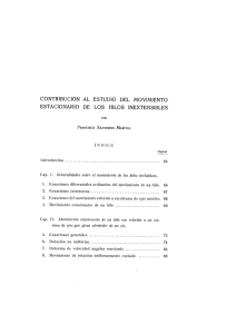 contribución al estudio del movimiento estacionario de los