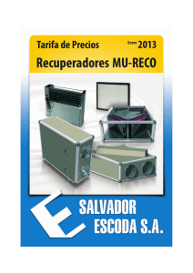 Recuperadores MU-RECO