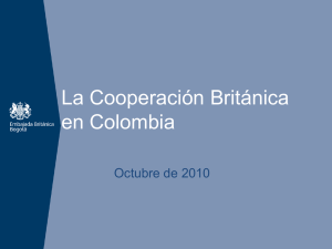 La Cooperación Británica en Colombia
