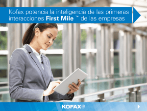Kofax potencia la inteligencia de las primeras interacciones First