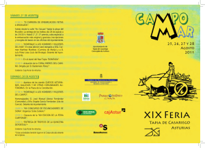 Programa Feria Campomar - Ayuntamiento de Tapia de Casariego