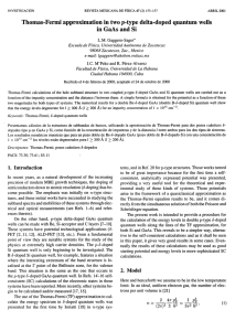 Thomas-Fermi approximation in two p-type delta