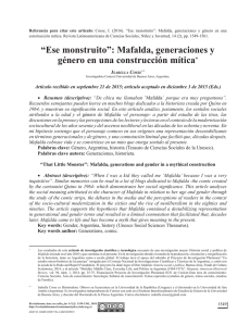 “Ese monstruito”: Mafalda, generaciones y género en una