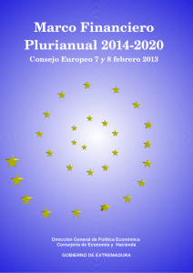 Informe Marco Financiero Plurianual 2014-2020