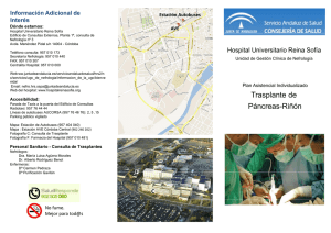 Plan asistencial de Trasplante de Páncreas (pdf 223 Kb)