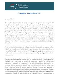 El Auditor Interno Proactivo - Instituto de Auditores Internos de Costa
