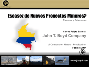Escasez de Nuevos Proyectos Mineros?