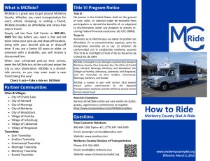 McHenry Co Dial-A-Ride Brochure