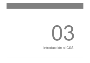 Introducción al CSS