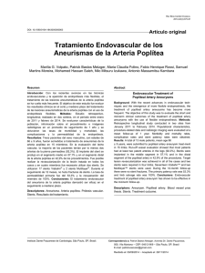 Tratamiento Endovascular de los Aneurismas de la Arteria Poplítea
