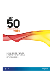Top 50 Marcas Españolas 2010