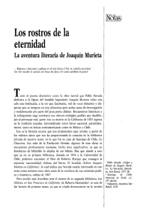Los rostros de la eternidad: La aventura literaria de Joaquín Murieta