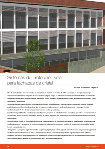Sistemas de protección solar para fachadas de cristal