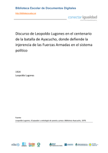 Leopoldo Lugones - La hora de la espada. Discurso en el