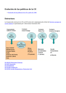 Evolución de las políticas de la CE Estructura