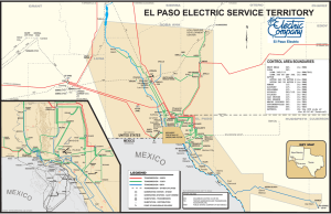 EPE Service Territory Transmission Map 2014