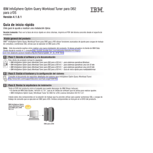 IBM InfoSphere Optim Query Workload Tuner para DB2 para z/OS
