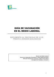 guía de vacunación en el medio laboral