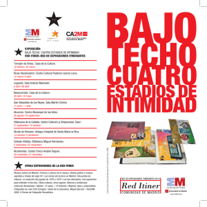 BAJO TECHO. CUATRO ESTADIOS DE INTIMIDAD RED ITINER