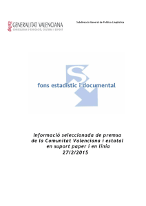 Diario publicaciones CV - Generalitat Valenciana