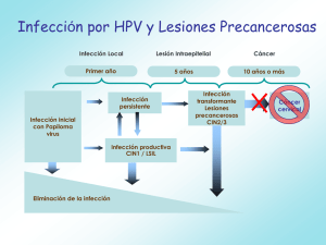 Infección por HPV y Lesiones Precancerosas