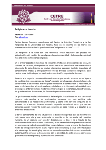 Religiones a la carta. - Universidad del Rosario