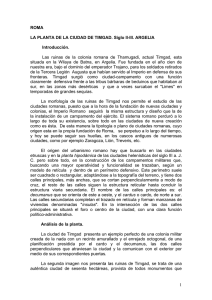 1 ROMA LA PLANTA DE LA CIUDAD DE TIMGAD. Siglo II