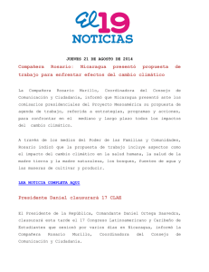 Compañera Rosario: Nicaragua presentó propuesta