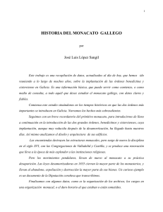historia del monacato gallego - Asociación Cultural Estudios