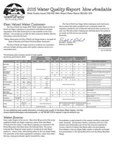 WQR Summary 2015.ai - City of North Las Vegas