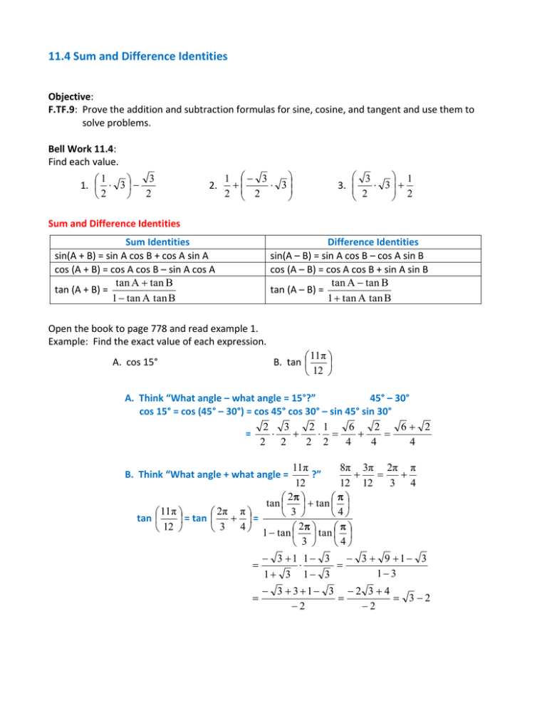 11-4-sum-and-difference-identities