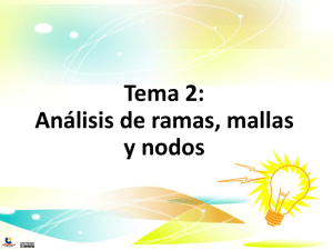 Tema 2: Análisis de ramas, mallas y nodos