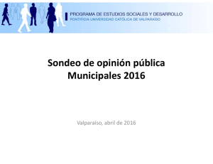 Sondeo de opinión pública Municipales 2016