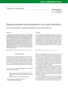 Rejuvenecimiento facial volumétrico con ácido