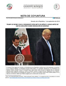 Trump se reúne con el Presidente Peña nieto en México