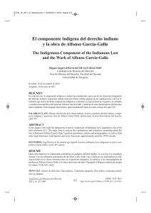 El componente indígena del derecho indiano y la obra de Alfonso