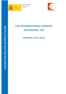 LAS INTERNATIONAL SPANISH ACADEMIES, ISA