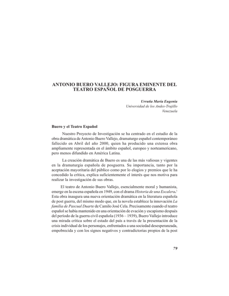 antonio buero vallejo figura eminente del teatro antonio buero vallejo figura eminente del teatro