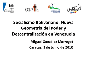 Socialismo bolivariano, nueva geometría del poder y