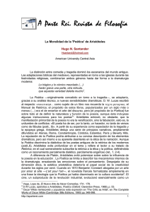 La Moralidad de la `Poética` de Aristóteles Hugo N. Santander