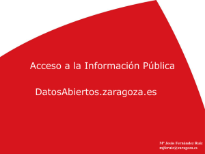 Visita personalizada. Servicio Semántico www.zaragoza.es