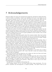 7 Acknowledgements
