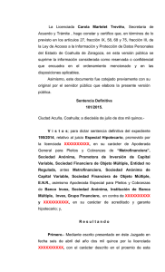 Sentencia Definitiva 65/2015 - Poder Judicial del Estado de Coahuila